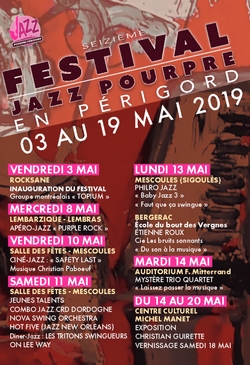 Logo Festival Jazz Pourpre en Périgord