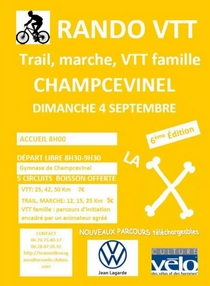 Affiche Rando VTT Champcevinel 2022
