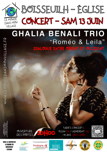 Affiche Concert Ghalia Benali  2026