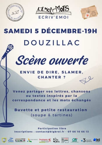 Affiche L'émoi des mots - Scène ouverte 2025