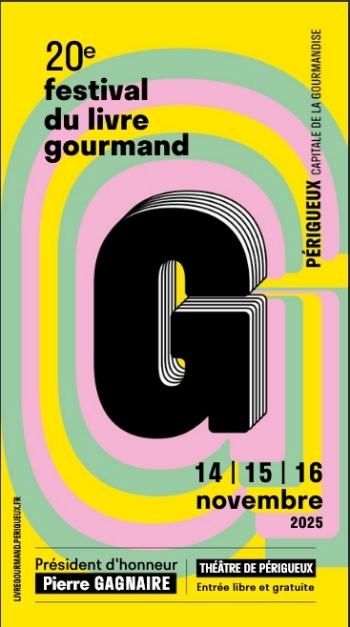 Affiche Festival du livre gourmand  2025