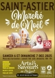 Affiche Marché de Noêl de Saint Astier 2025 à Saint-Astier du 06/12/2025 au 07/12/2025