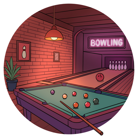 Picto billard-bowling