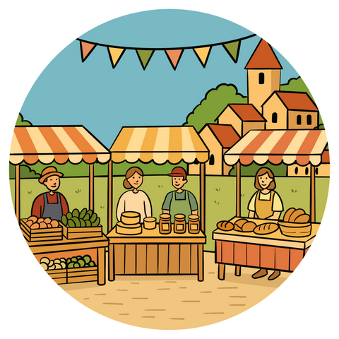 les marchés  en Dordogne